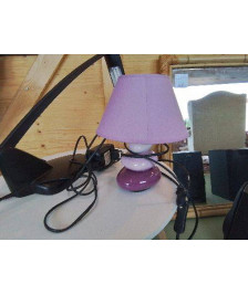 PETITE LAMPE GALETS ROSES