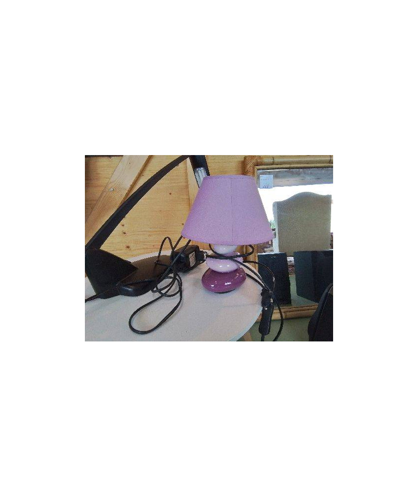 PETITE LAMPE GALETS ROSES