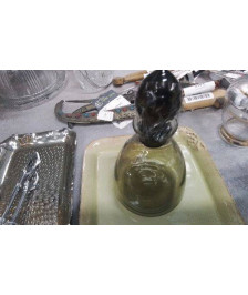 CARAFE LIQUEUR VERRE FUME 