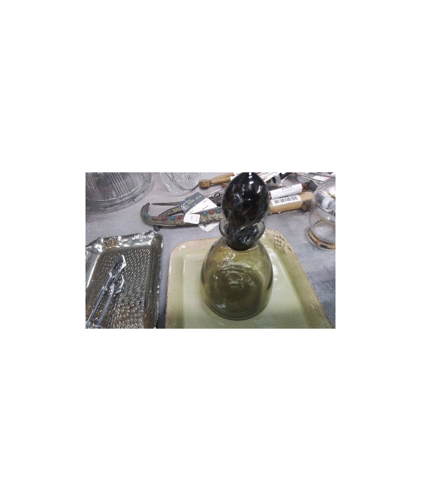 CARAFE LIQUEUR VERRE FUME 