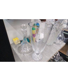 VASE VERRE PIED EN L’ETAT 