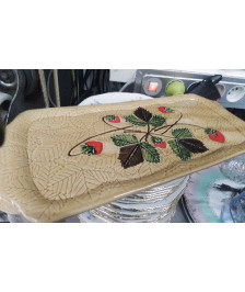 PLAT CAKE BARBOTINE VINTAGE-FRAISIER