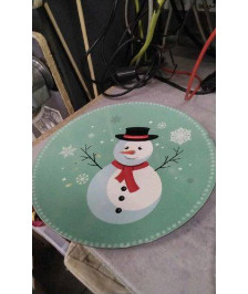 PLAT ROND BONHOMME NEIGE 