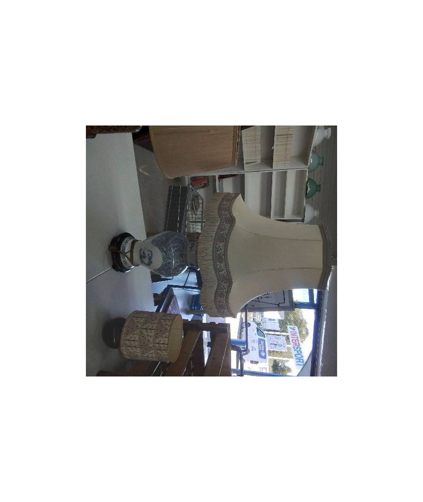 LAMPE ASIATIQUE BLEUE 