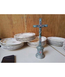 CRUCIFIX ORNÉ DE MICRO MOSAIQUE