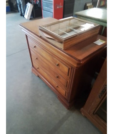 COMMODE 4 TIROIRS BOIS MOULURÉ STYLE LOUIS PHILIPPE 