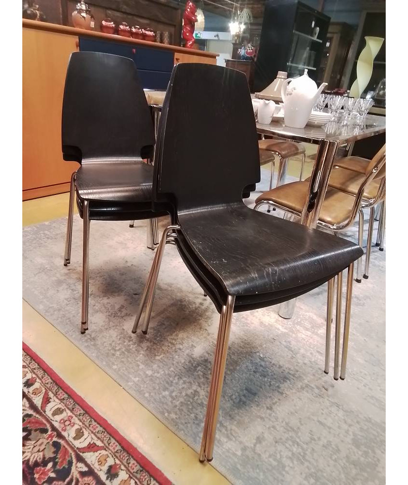 CHAISES EMPILABLES LOT DE 6