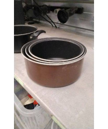 CASSEROLES TEFAL SANS POIGNEE X3 