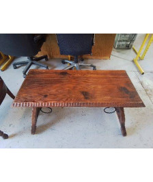TABLE BASSE BOIS ET FER 
