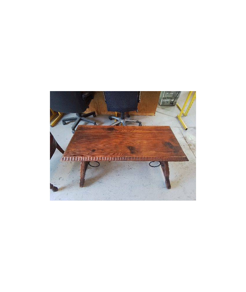 TABLE BASSE BOIS ET FER 