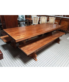 TABLE MONASTERE+2 BANCS ORME 