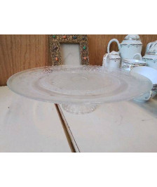 PLAT A GATEAU EN VERRE 