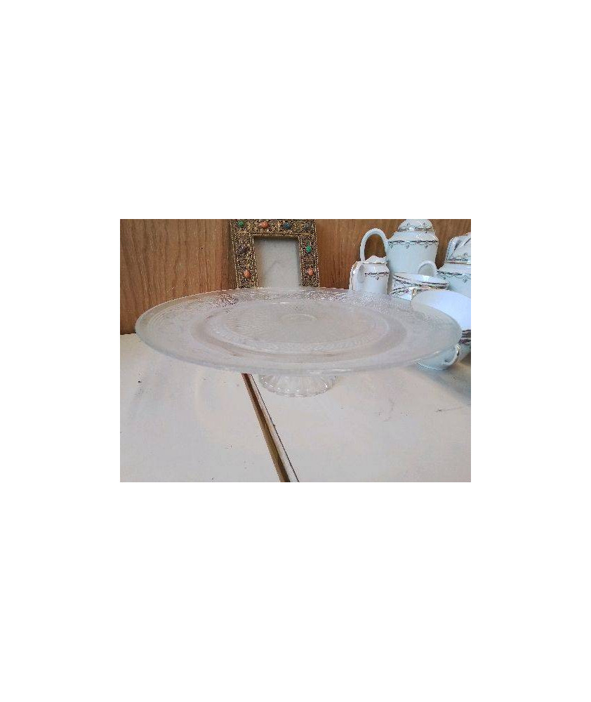 PLAT A GATEAU EN VERRE 