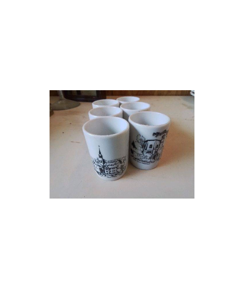 LOT DE 6 VERRES A LIQUEURS 
