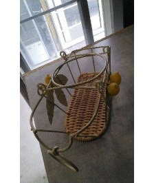 PORTE BOUTEILLE METAL - CITRON 