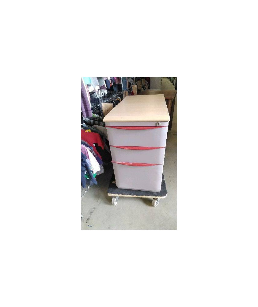 CAISSON BUREAU 3 TIROIRS ( SANS CLE)