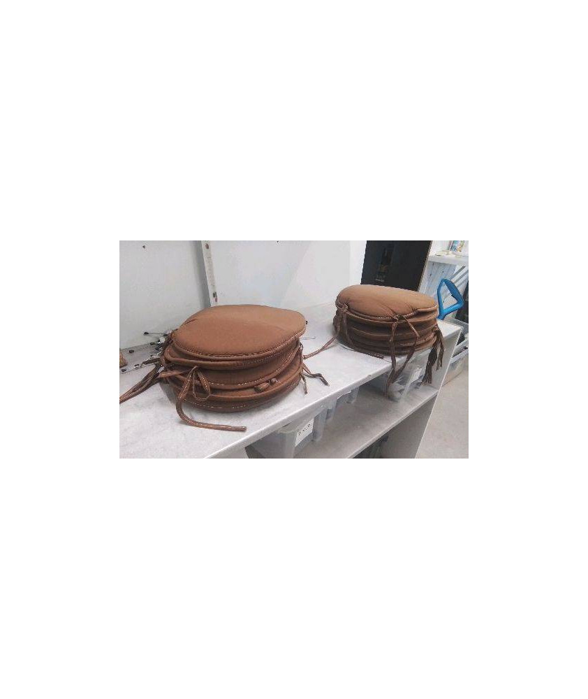 GALETTES DE CHAISE MARRON X5