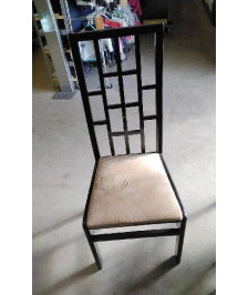 CHAISE BOIS TISSU  EN L’ÉTAT 