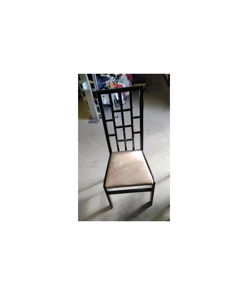 CHAISE BOIS TISSU  EN L’ÉTAT 