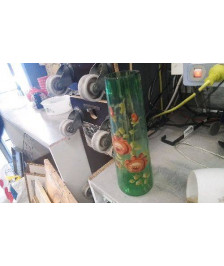VAEE VERRE DESSIN FLEURS