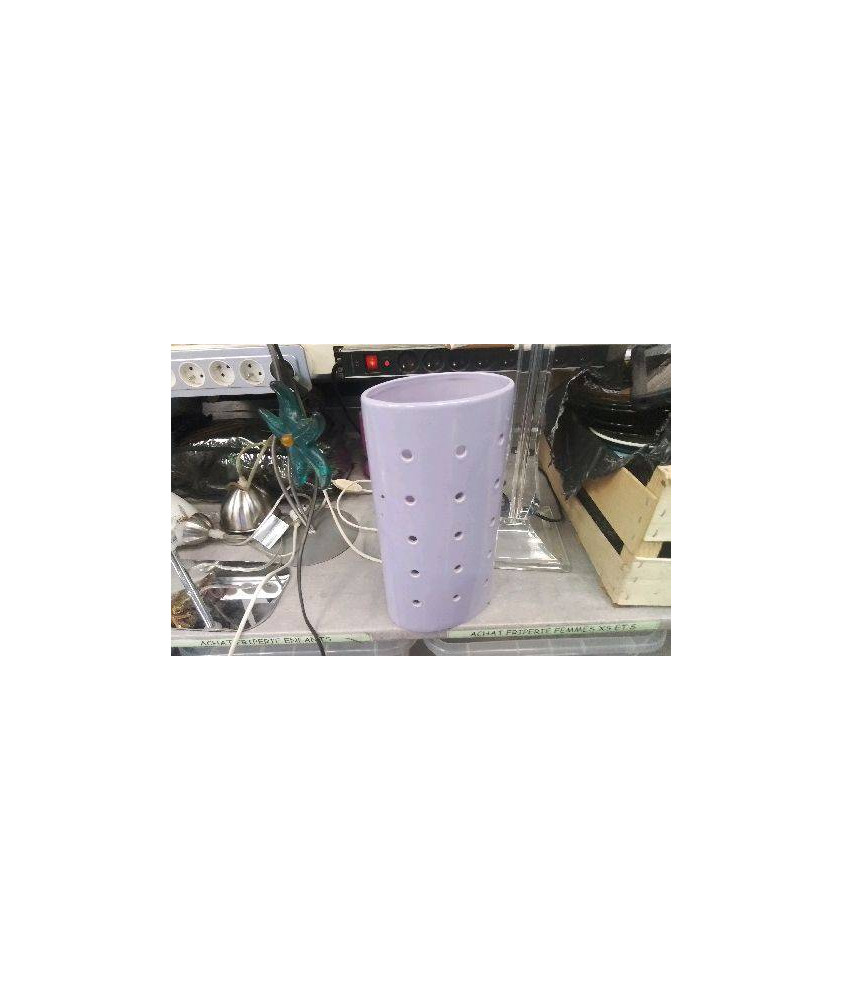 LAMPE CERAMIQUE VIOLETTE