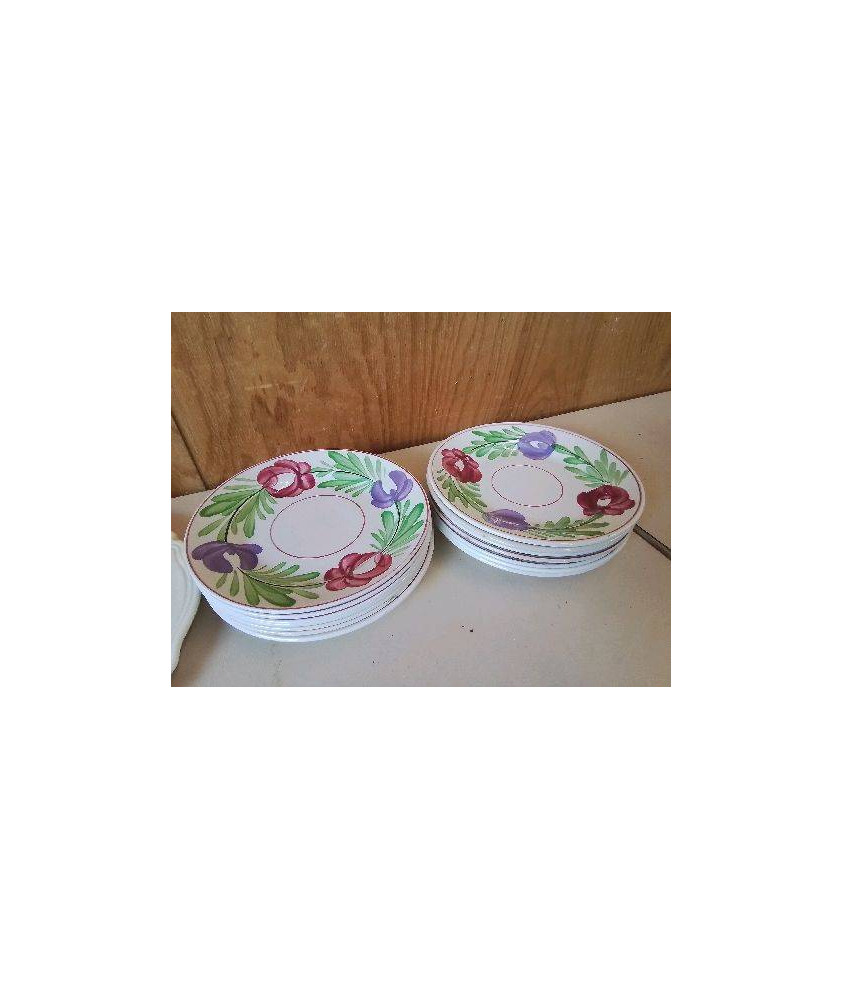  PETITES ASSIETTES A MOTIF FLORAL