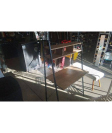 BUREAU BOIS METAL 
