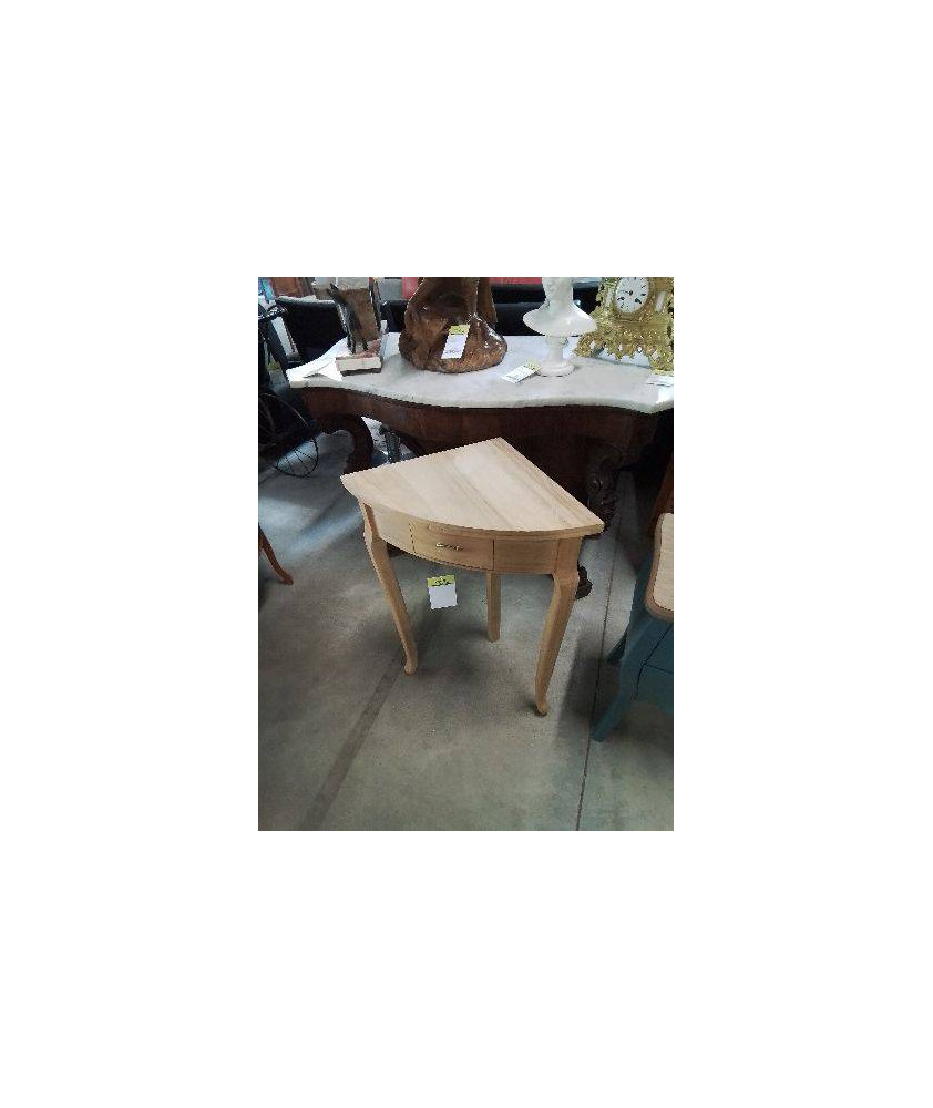 CONSOLE D ANGLE 1 TIROIR BOIS  NATUREL 