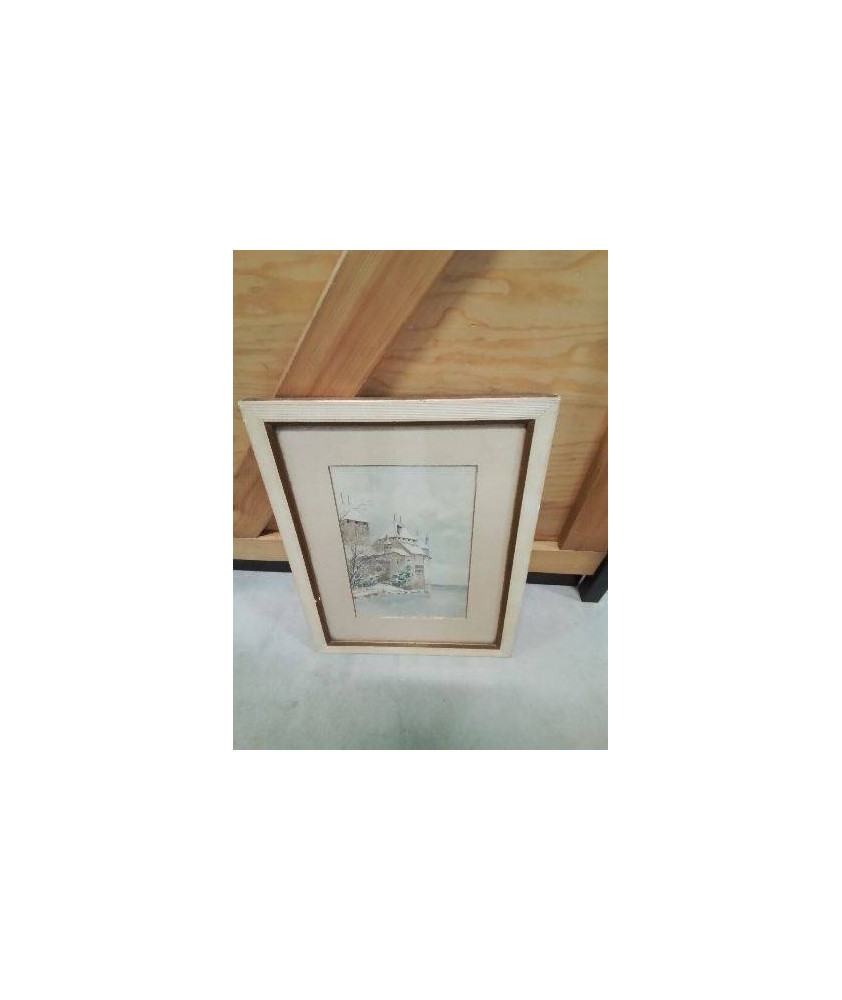 AQUARELLE CHATEAU ENNEIGÉ G C DOLBY