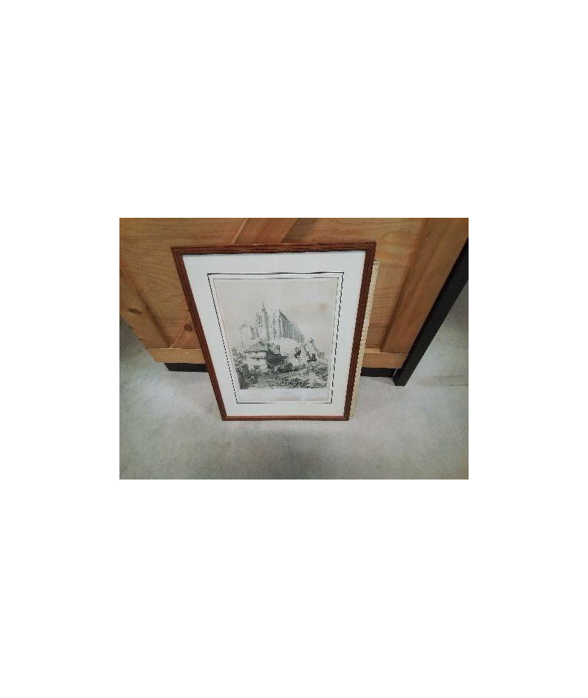 LITHOGRAPHIE LE MONT ST MICHEL  D APRES GEORGES ADLEMARD  BOUET -1817 1890-