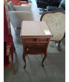 CHEVET NAPOLEON III 1 PORTE 1 TIROIR PIEDS GALBES