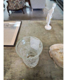 VASE VERRE CRAQUELÉ 16 CM
