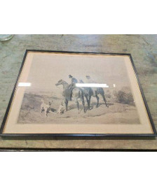 LITHOGRAPHIE XIXE MOTIFS EQUESTRES KARL LOEILLOT&HARTWIG -1798-1841/1864 