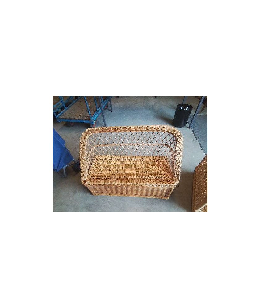 BANC COFFRE VANNERIE