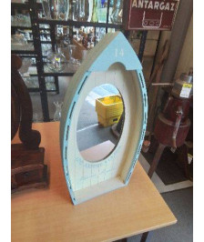 MIROIR BARQUE BOIS PEINT 