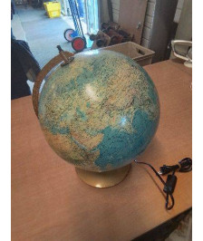 GLOBE TERRESTRE LUMINEUX SCAN GLOBE ANNÉES 90