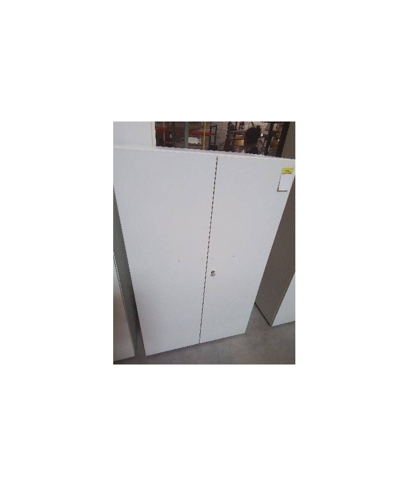 ARMOIRE DE BUREAU BOIS BLANC 2 PORTES 3 BURONOMIC