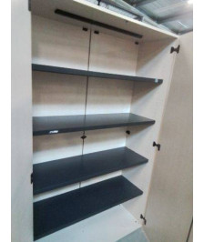 ARMOIRE DE BUREAU BOIS BEIGE 2 PORTES 