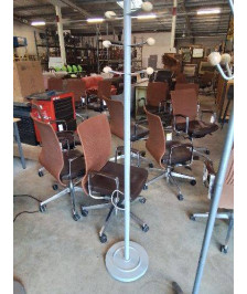PERROQUET METAL GRIS AVEC PORTE PARAPLUIE 6 PATÈRES HAMELIN 