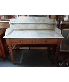 TABLE DE TOILETTE MARBRE BLANC