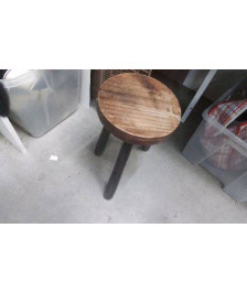 TABOURET BOIS ROND 