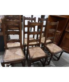 CHAISES LE LOT DE 6