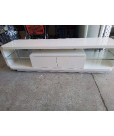 MEUBLE TV LAQUÉ BLANC
