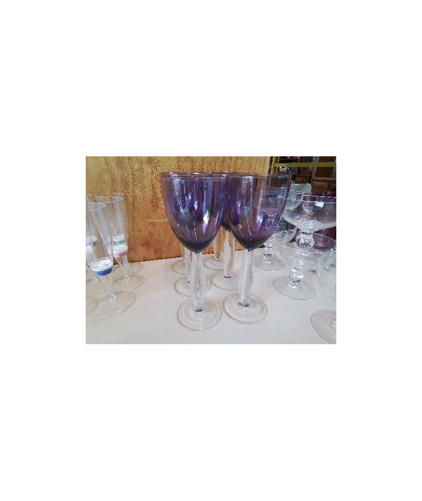 LOT DE 6 VERRES A VIN
