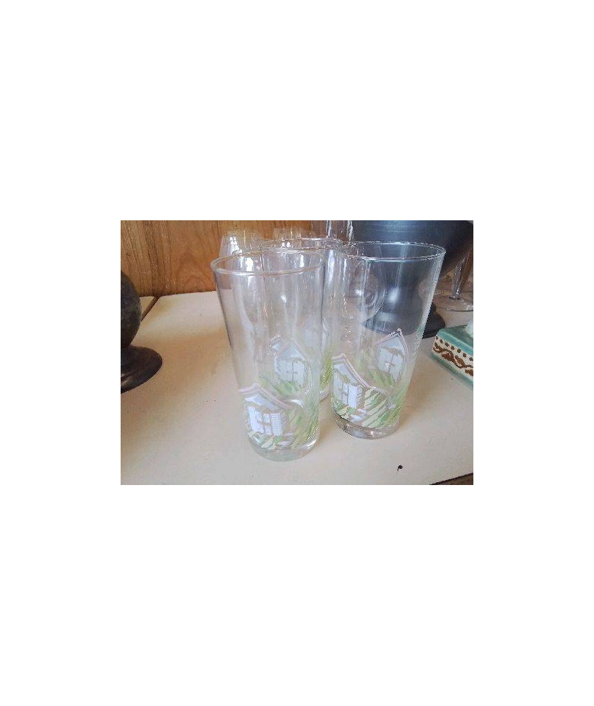 LOT DE 2 VERRES A JUS 