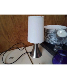 LAMPE PIED INOX 