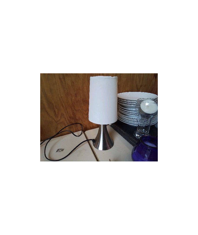 LAMPE PIED INOX 