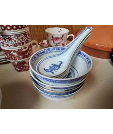 LOT DE BOL A SOUPE ASIATIQUE 