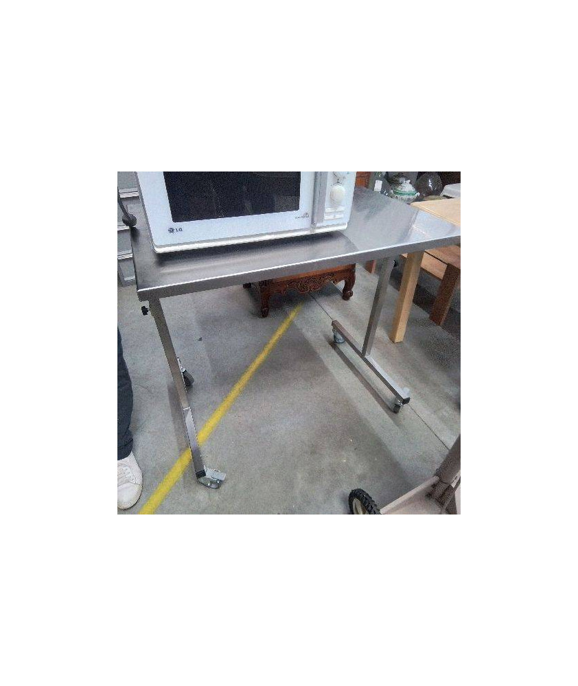 TABLE INOX RÉGLABLE EN HAUTEUR