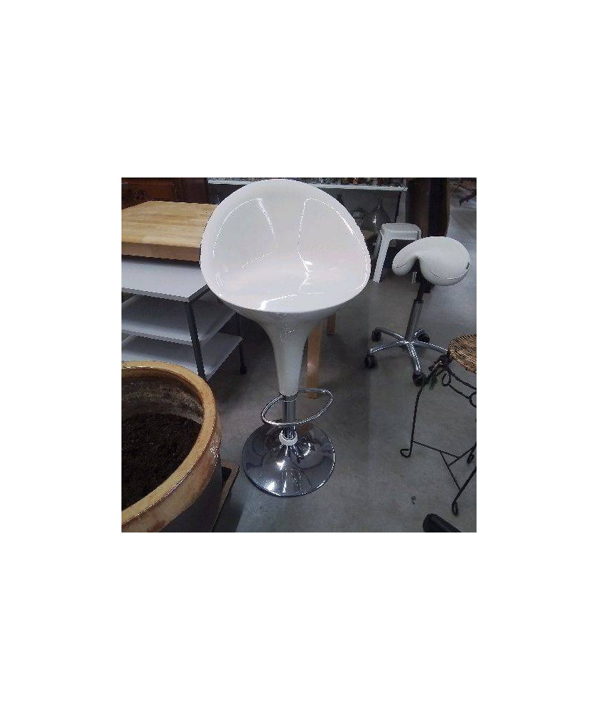 TABOURET HAUT BLANC